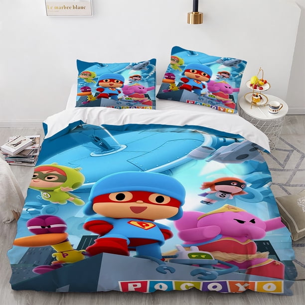 v986 Bed Sheets POCOYOS-Printed Duvet Cover and Pillowcase, Bedding Set, Double, Full, Queen, King Size, Quilt Cover, Home Textiles, 3-Piece Bedding Set (1 Duvet Cover + 2 Pillow Shams) Bed Sheets ju