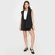 thumbnail image 4 of Blazer Mujer Sin Mangas Botones Negro Corona, 4 of 5