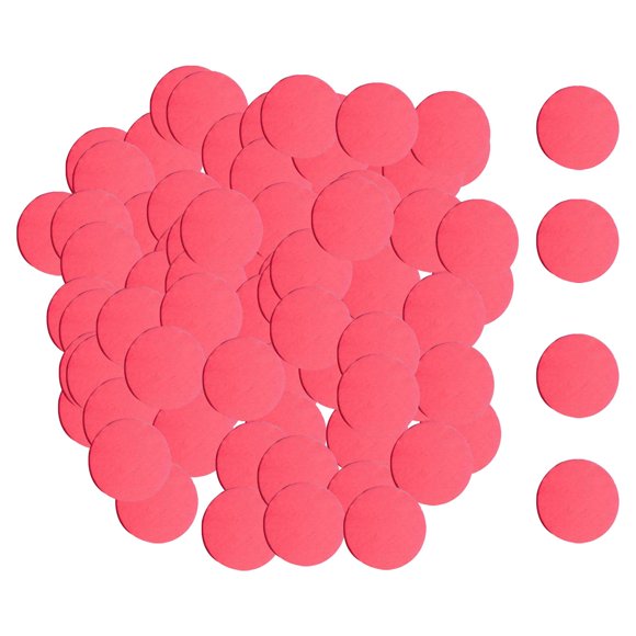 100x Discos Redondos De Madera Círculos Rebanadas De Madera Para Fichas Juegos De Mesa DIY Manualidades Rojo