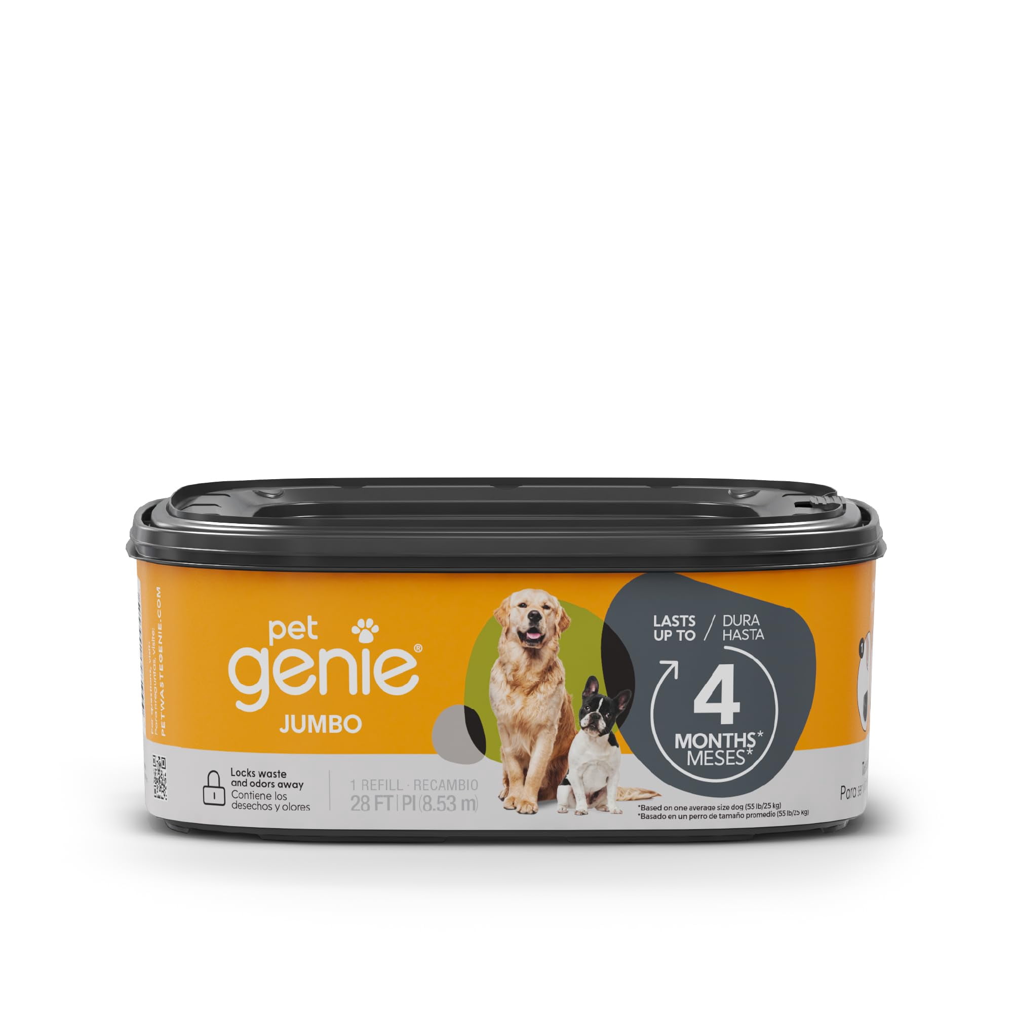 Recambio Para Bolsas De Excrementos De Perro Pet Genie Jumbo, Paquete De 1