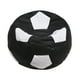 thumbnail image 1 of Pouf Pera Futbol Negro Blanco Eco Cuero 80x80x80 cm, 1 of 3
