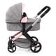 thumbnail image 2 of Cochecito Bayer Design Xeo Butterfly Gris y Rosa 52 cm, 2 of 3