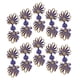 thumbnail image 4 of 5 pares de botones de cierre de nudo de rana china para decoración de tela de zafiro y oro, 4 of 5