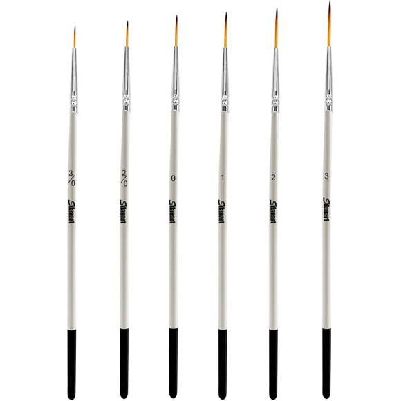 Sdanart Script Liner Paintbrush 6 PCS Highly Flexible Liner