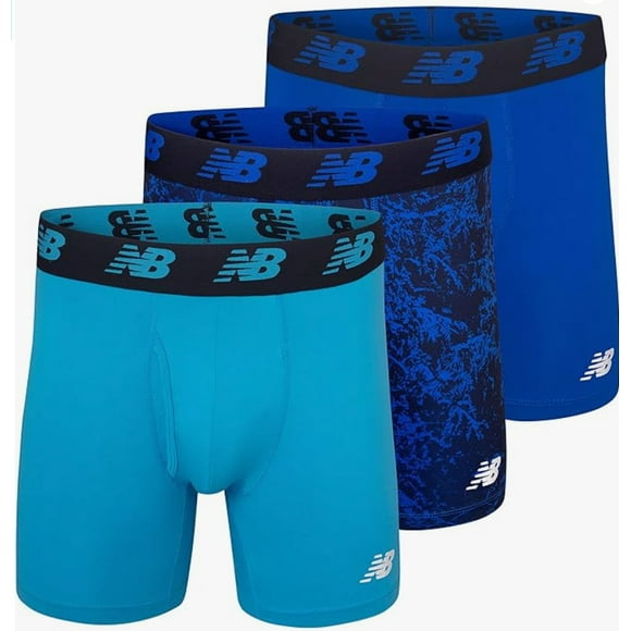 Calzoncillos tipo bóxer New Balance 6 Premium Performance para hombre, XXL, paquete de 3