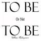 thumbnail image 1 of Decomural To Be Or Not To Be Shakespeare WS-44105, 1 of 2