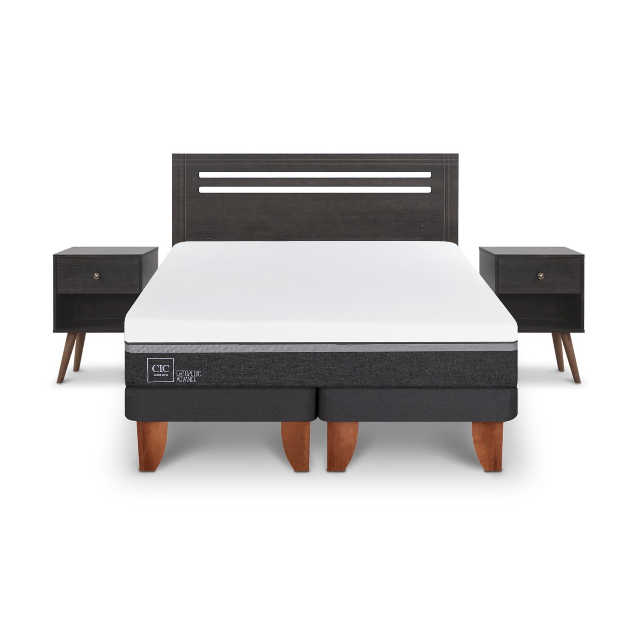 Cama Europea Europea Ortopedic Advance 2P Bd Munich 2 Plaza Base Dividida