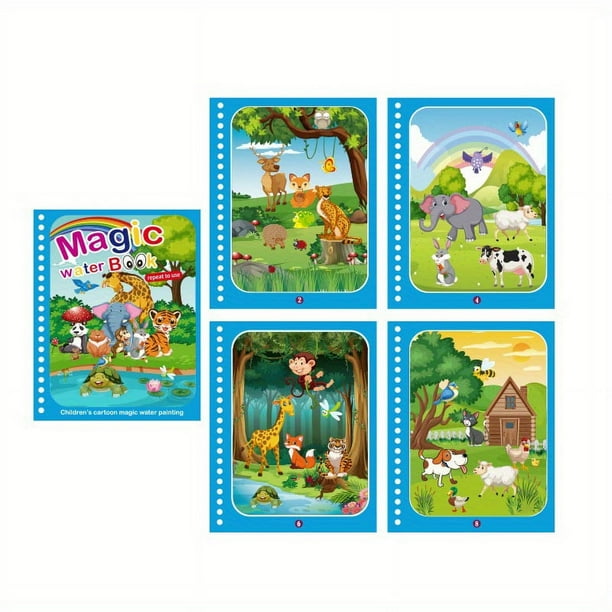 Montessori Toys, Reusable Coloring Book, Magic Water Drawing Book Painting, Drawing Toys, Sensory Early Education Toys For Kids