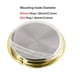 thumbnail image 3 of Inserto de reloj mini HILLHOME de 37 mm con bisel dorado y movimiento de cuarzo, 3 of 6