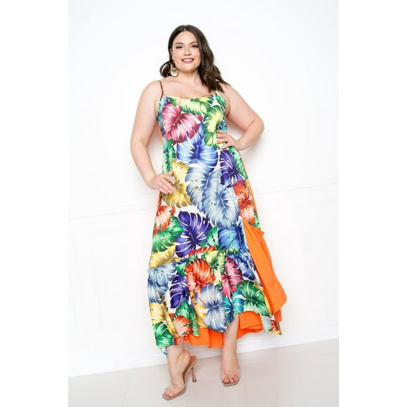 Vestido Tropical Splice 3xl