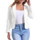 thumbnail image 1 of INSPIRE CHIC Chaqueta de Jean Elástica para Mujer de Regreso a Clases con Cuello de Solapa y Un Botón de Manga Larga para Trabajo XS Beige, 1 of 6