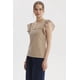 thumbnail image 2 of Polera Mujer Vuelo Escote Cuadrado Beige Claro, 2 of 4