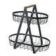 thumbnail image 4 of Cesta De Frutas Cesta De Almacenamiento De Alambre Para Comedor Baño Cocina Encimera Negro, 4 of 5
