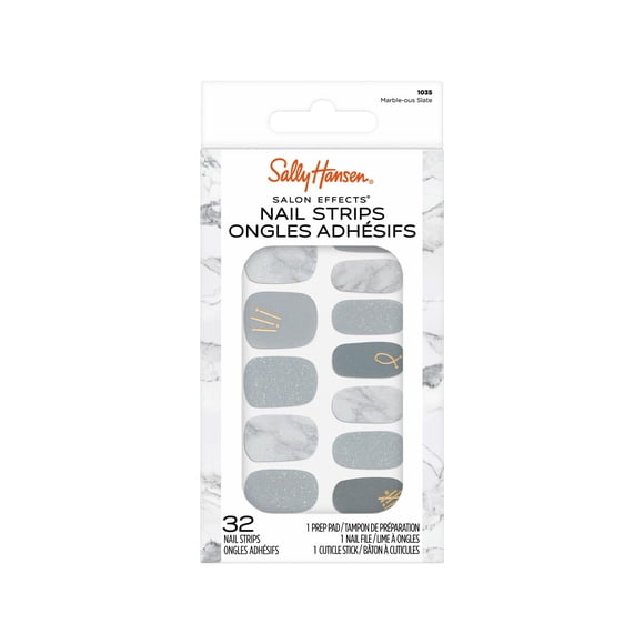 Tiras de uñas Sally Hansen Salon Effects Marble-ous Slate