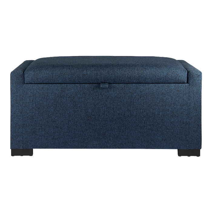 Máxima Design - Banqueta Con Baúl Leyzy Azul Omega 40x55x105 Cm