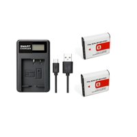 Genérico - Kit Cargador + 2 Baterías Np-Bg1 Np-Fg1 Sony Alternativa