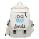 thumbnail image 1 of Funny emoji pattern campus backpack, large capacity travel backpack, Korean Japanese style bag, 1 of 3