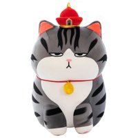 Oem - Peluche De Gato Asiatico Gato Con Sombrero Peluche Tierno