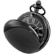 thumbnail image 2 of Reloj de bolsillo Alwesam negro de acero liso y cuarzo con cadena de 37 cm, 2 of 7
