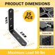 thumbnail image 2 of Ángulos de Refuerzo WENQUIT 7,6 cm 3 mm Pack de 25 Negro, 2 of 7