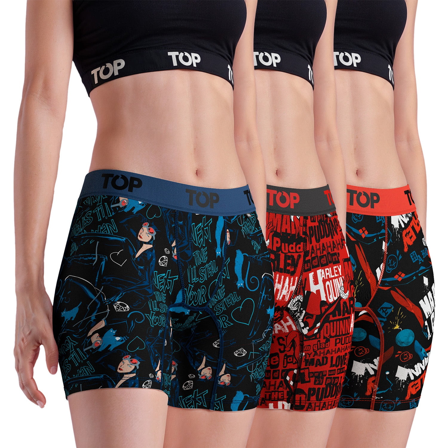 Bóxer Mujer Medio Algodón Dc Pack 3 C7 Top