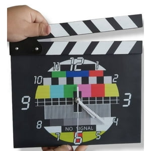 Tomasstore - Reloj Mural Claqueta De Cine