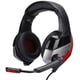thumbnail image 1 of Auriculares para juegos, auriculares de computadora con cable luminoso, diseño ergonómico, cancelación de ruido, para PS4 (negro y rojo), 1 of 7