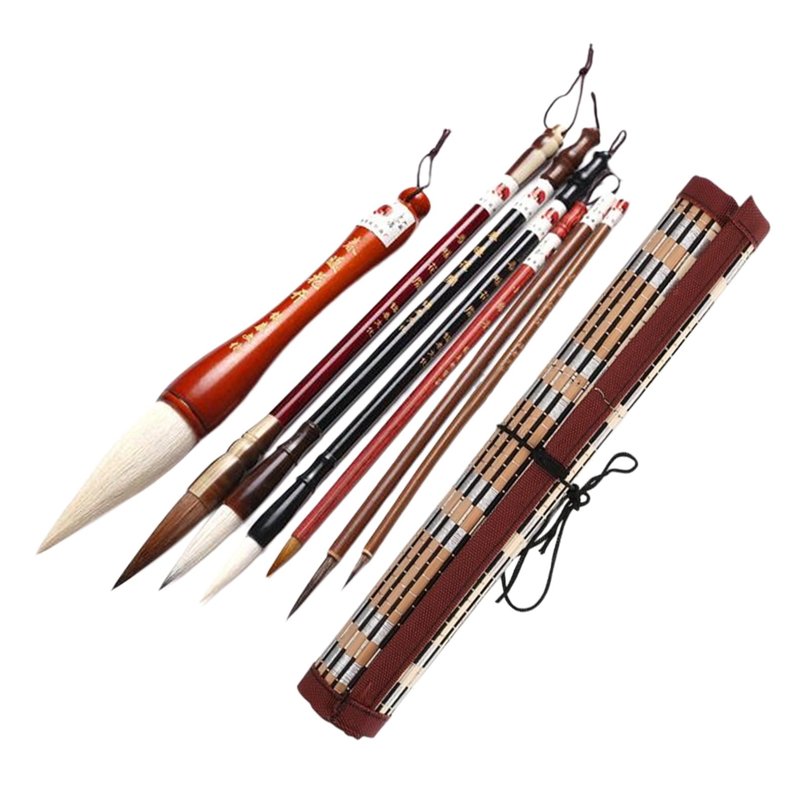 Bothyi - Pinceles De Caligrafía China, Pintura De Tinta Sumi Para Principiantes Profesionales, 7 Uds.