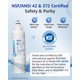 thumbnail image 3 of Filtro de agua para refrigerador Overbest ADQ73613401, paquete de 3, 3 of 9