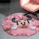 thumbnail image 4 of Minnie Mouse Alfombra Redonda de Felpa Coral, Antideslizante, No Desprende Pelusas, Lavable y Duradera para Salón, Dormitorio y Habitación de Niños 60cm, 4 of 6