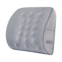 Magideal - Cojín Para Asiento De Coche, Silla De Oficina, Cojín Ergonómico Suave Para La Espalda, Almohada De Apoyo Lumbar Para Coche, Avión, Silla De Oficina, A Gris