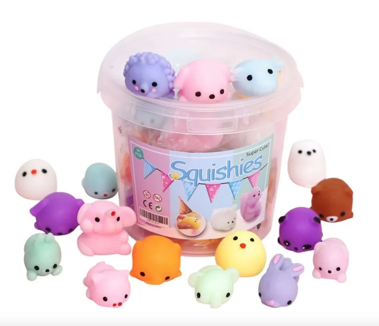 Atlas - Pack Balde 36 Unidades Squishys