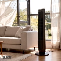 Kiosclub - Ventilador Torre Control Remoto Oscilante 3 Velocidad Bhern