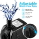 thumbnail image 4 of Bomba para fuente CWKJTOP 25 W 1500 L/h 2 m de elevación 110 V, 4 of 7