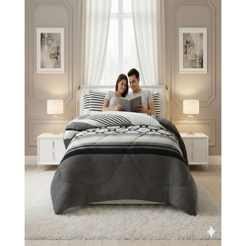 Mylhogar - Cubrecama Plumón Chiporro Plaza Y Media Extra Suave Térmico Premium