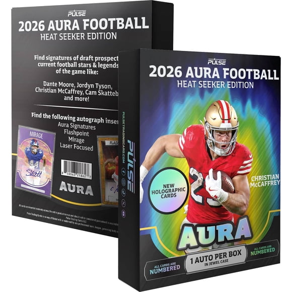Caja de Cartas Pulse 2026 Aura Football Heat Seeker: 1 Autógrafo