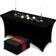 thumbnail image 1 of Mantel de Tela Spandex Utopia Kitchen 244 cm – Pack de 4 – Negro, 1 of 9