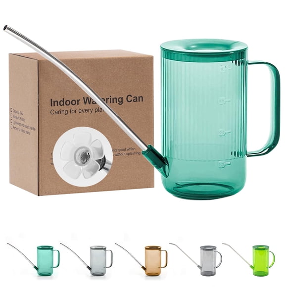 Regadera Tennedriv Green Verde 1L con Pico Largo para Interior