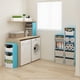 thumbnail image 2 of Librería Furinno Luder de 2 niveles, azul claro/blanco, 2 of 6