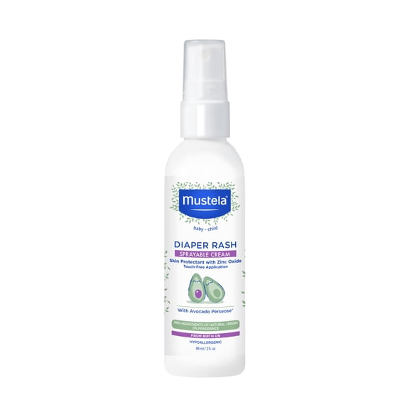 Crema para dermatitis del pañal en aerosol Mustela TouchFree 90 ml