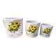 thumbnail image 2 of Set 3 Macetas Girasol Cerámica Plantas Jardín Decoración Jhn, 2 of 3