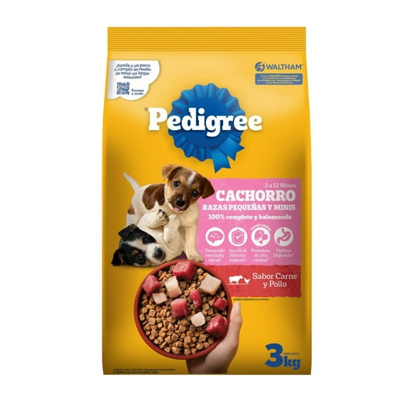 Alimento Cachorro Razas Pequeñas, 3 kg