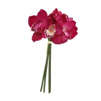 Bothyi - Orquídea Realista Hidratante, Regalo, Orquídea Cymbidium Artificial Para Vacaciones, Color Morado