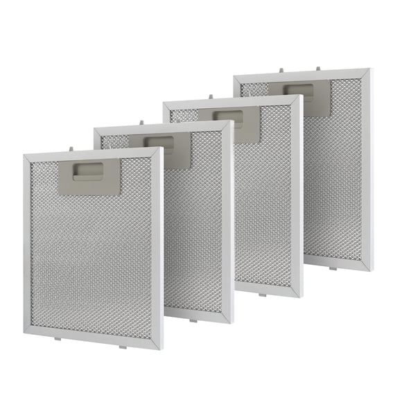 Filtro para campana extractora HUTUDAN 8.75 x 7.5 pulgadas, aluminio, paquete de 4