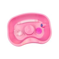 Ioensy - Lavabo De Champú Para Cabecera, Lavado De Cabello Portátil En La Cama Para El Hogar, Mesita De Noche, Sala De Estar, Color Rosa