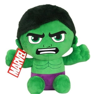 Mattel - Juguete Figura De Accion Peluche Hulk Verde 30Cm