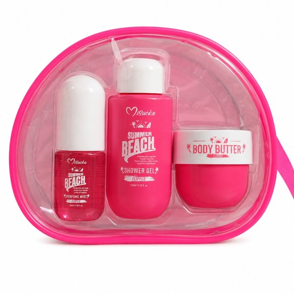Set viajero Misucka Summer Beach color Fucsia