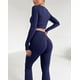 thumbnail image 2 of Conjunto Yoga Mujer Flare Líneas Estilo Moderno - YJ320, 2 of 6