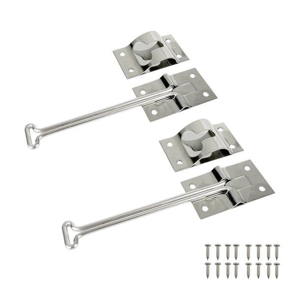 Pestillo para puerta de remolque ESUDNT Rv 304 de acero inoxidable de 6 pulgadas (paquete de 2)