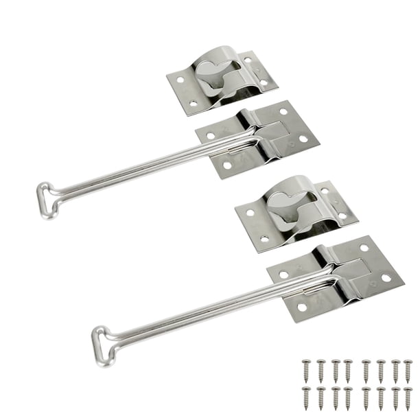 Pestillo para puerta de remolque ESUDNT Rv 304 de acero inoxidable de 6 pulgadas (paquete de 2)